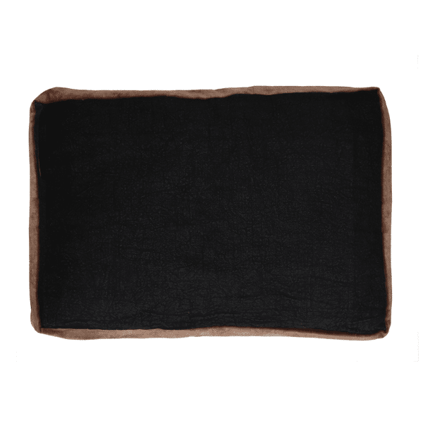 pomax ALPHA BORDERS - kussen - linnen / velvet - L 60 x W 40 cm - storm grijs