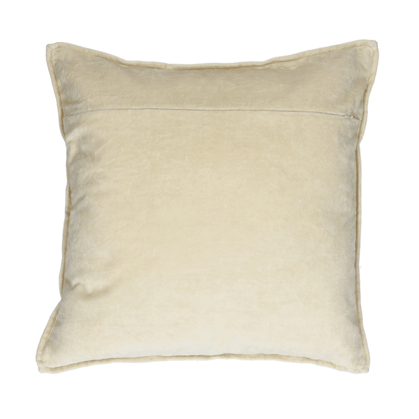 Pomax ALPHA OPPOSITES - Kussen - Linnen / Velvet - L 45 X W 45 Cm - Koffie