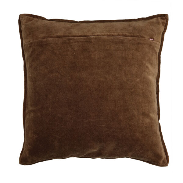 Pomax ALPHA OPPOSITES - Kussen - Linnen / Velvet - L 45 X W 45 Cm - Teal