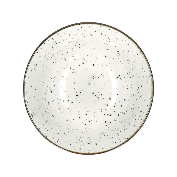 Pomax ALTO - Soepkom - Porselein - DIA 15 5 X H 7 Cm - Zwart/wit