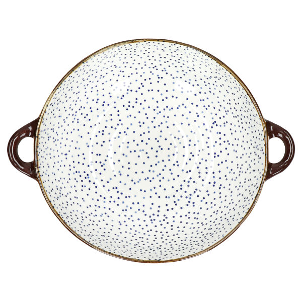 Pomax ANAFI - Ovenschaal/kom - Porselein - L 31 X W 24 5 X H 7 5 Cm - Blauw