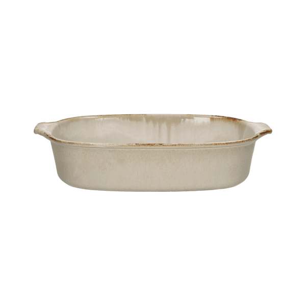 pomax ASCOLI - ovenschotel - steengoed - L 35 x W 23 x H 8 cm - grijs/beige