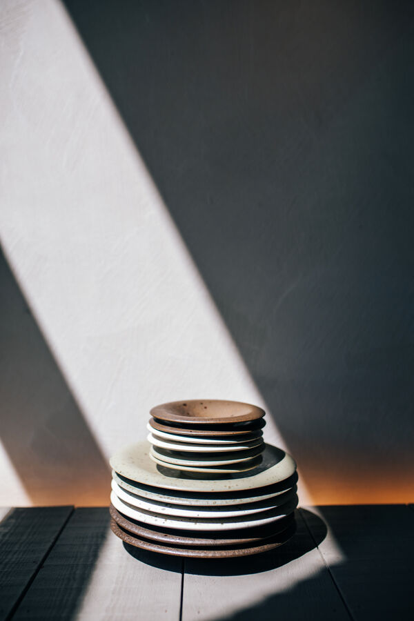 Pomax BOSQUE - Aperitiefbordje - Steengoed - DIA 13 X H 2 Cm - Bruin