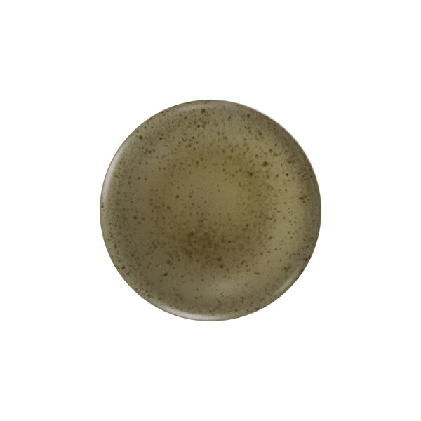 Pomax BOSQUE - Aperitiefbordje - Steengoed - DIA 13 X H 2 Cm - Olijfgroen