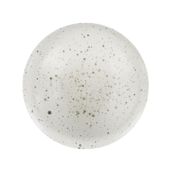 Pomax BOSQUE - Dessertbord - Steengoed - DIA 22 X H 3 Cm - Wit