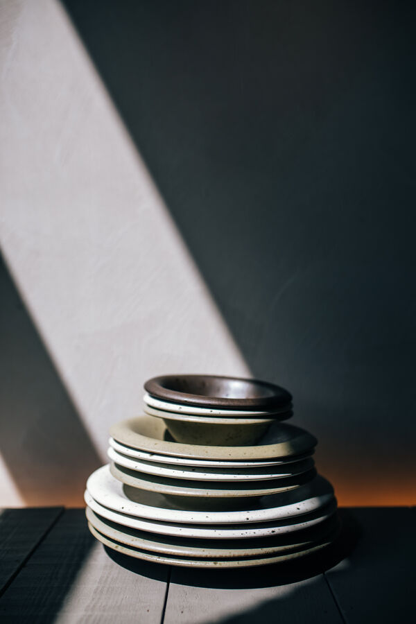 Pomax BOSQUE - Ontbijtkom - Steengoed - DIA 17 X H 6 Cm - Bruin