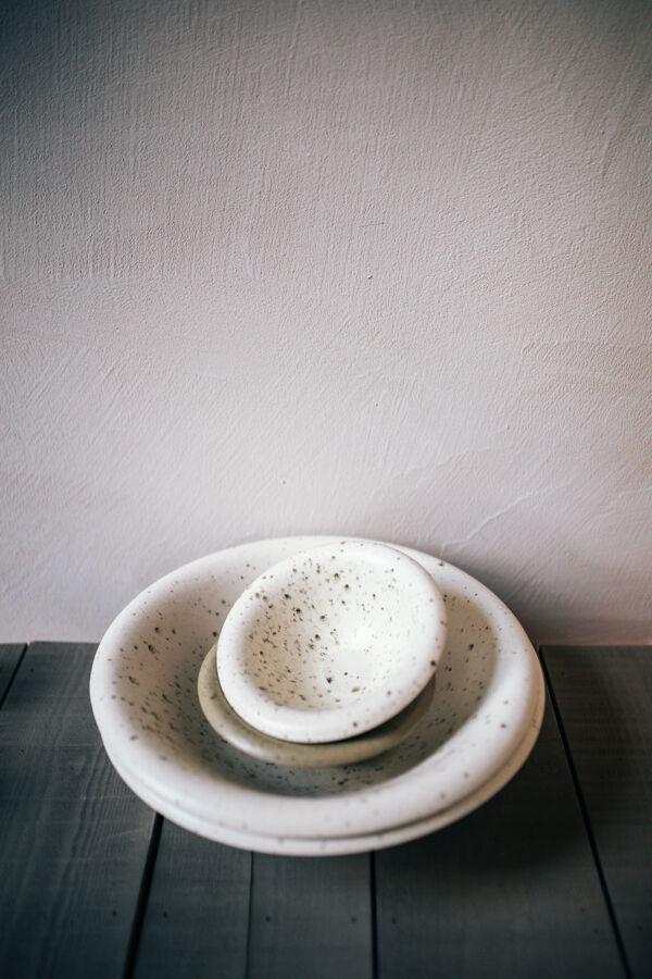 Pomax BOSQUE - Ontbijtkom - Steengoed - DIA 17 X H 6 Cm - Wit