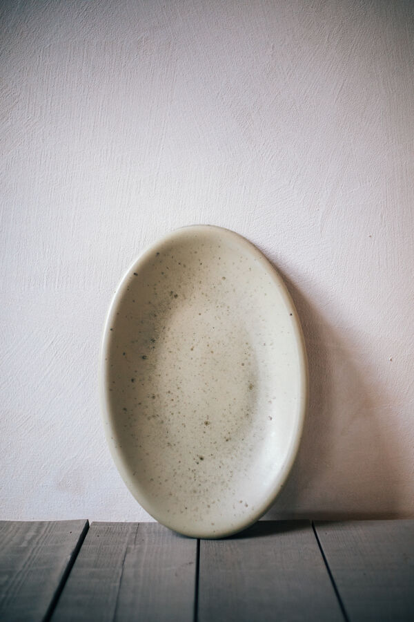 Pomax BOSQUE - Presentatiebord - Steengoed - L 40 X W 27 X H 4 Cm - Olijfgroen