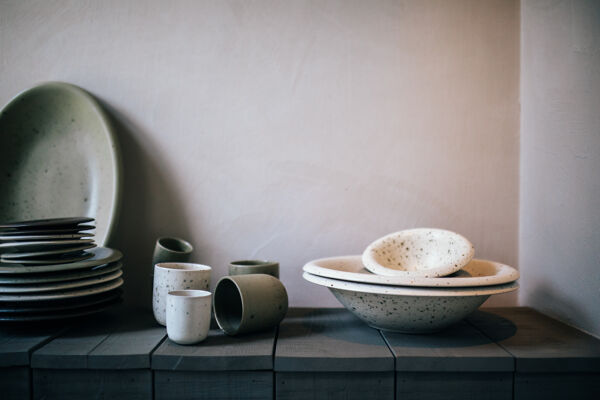 Pomax BOSQUE - Saladekom - Steengoed - DIA 31 5 X H 8 2 Cm - Wit