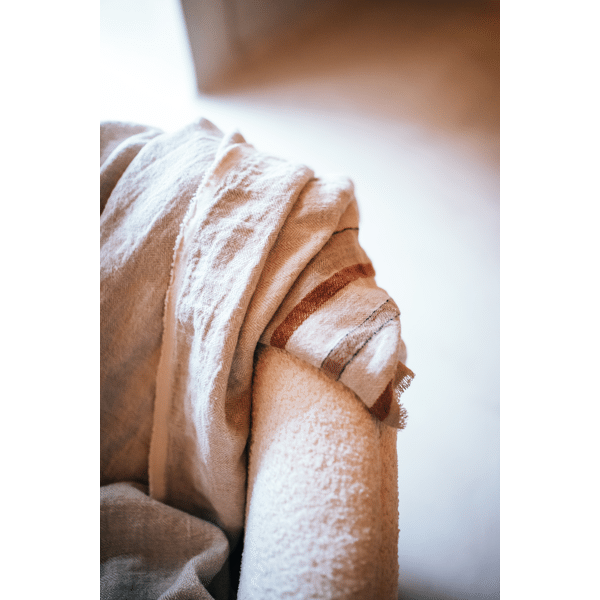 Pomax BRUNELLO - Tafelkleed / Plaid - Linnen - L 170 X W 130 Cm - Mix Van Kleuren