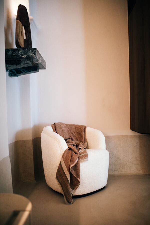 Pomax BRUNELLO - Tafelkleed / Plaid - Linnen - L 170 X W 130 Cm - Mix Van Kleuren