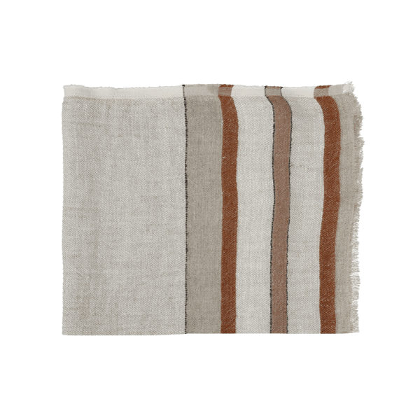 pomax BRUNELLO - tafelkleed / plaid - linnen - L 170 x W 130 cm - mix van kleuren