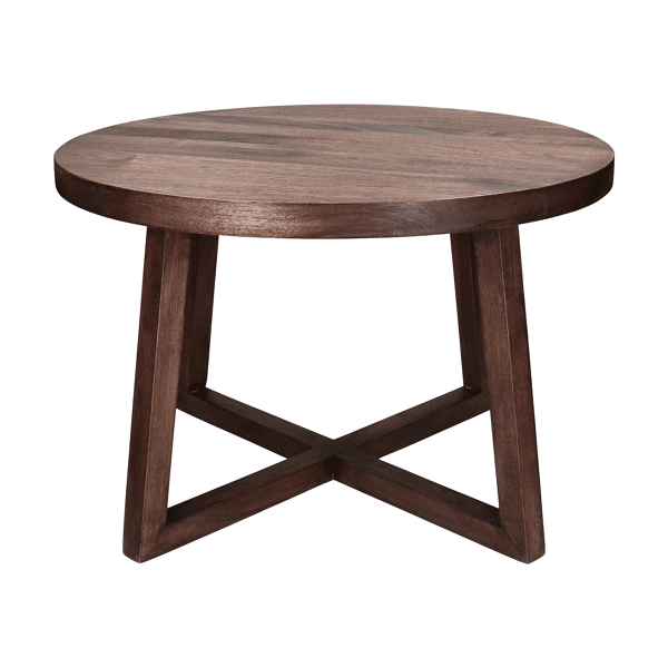 pomax BURGAS - bijzettafel - mango hout - DIA 56 5 x H 37 5 cm - walnoot