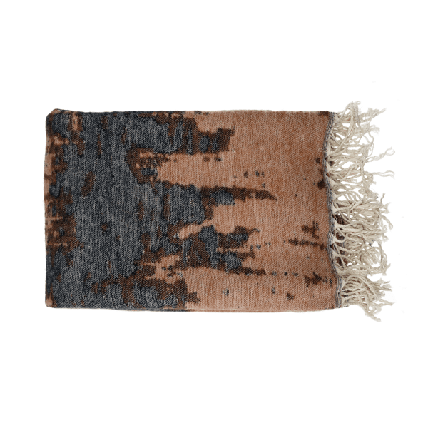 Pomax BURRASCA - Plaid - Acryl / Polyester - L 150 X W 125 Cm - Zwart