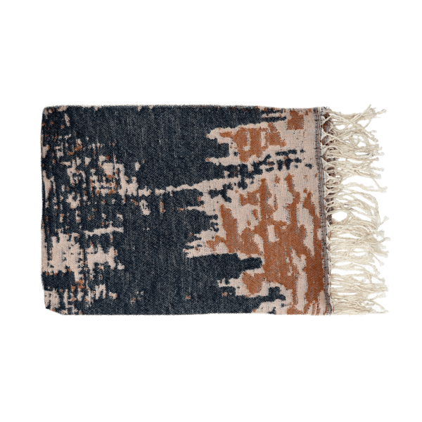 pomax BURRASCA - plaid - acryl / polyester - L 150 x W 125 cm - zwart