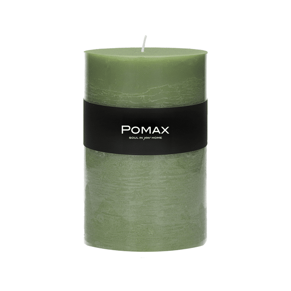pomax CANDLE - kaars - paraffine wax - DIA 10 x H 15 cm - avocado