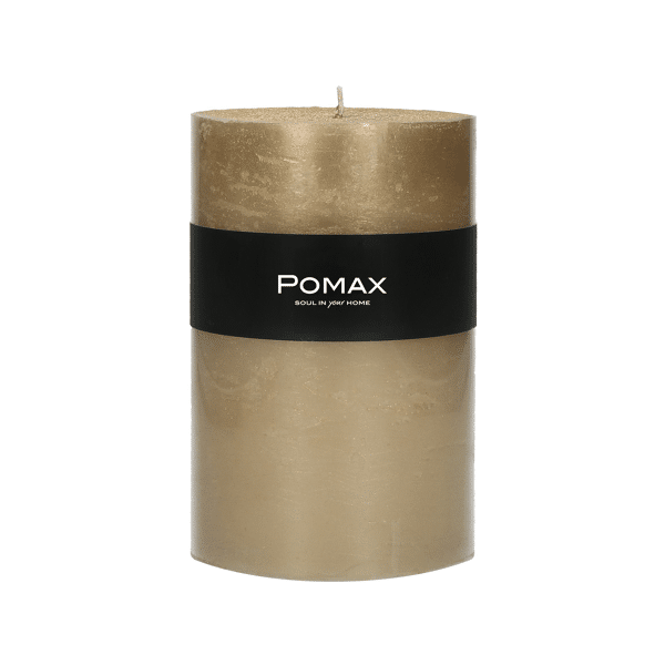 pomax CANDLE - kaars - paraffine wax - DIA 10 x H 15 cm - champagne