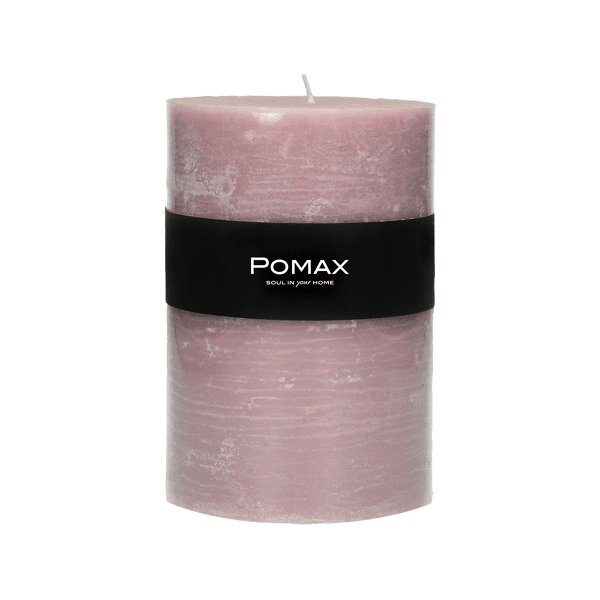 pomax CANDLE - kaars - paraffine wax - DIA 10 x H 15 cm - licht roze