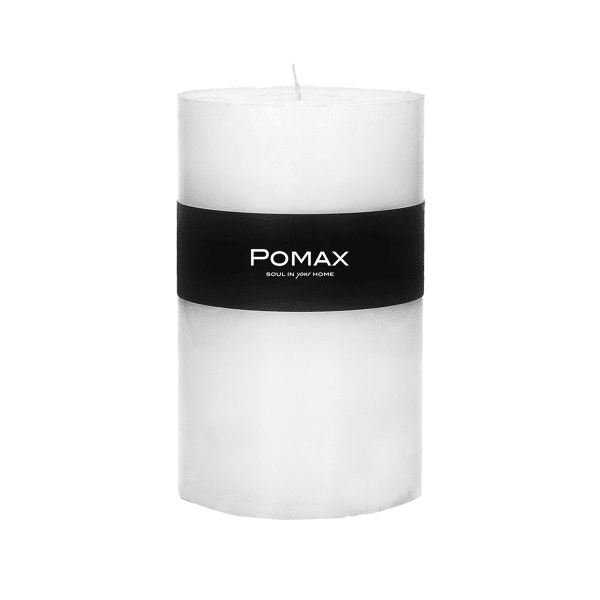 pomax CANDLE - kaars - paraffine wax - DIA 10 x H 15 cm - Wit