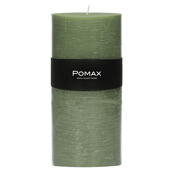 pomax CANDLE - kaars - paraffine wax - DIA 10 x H 20 cm - avocado