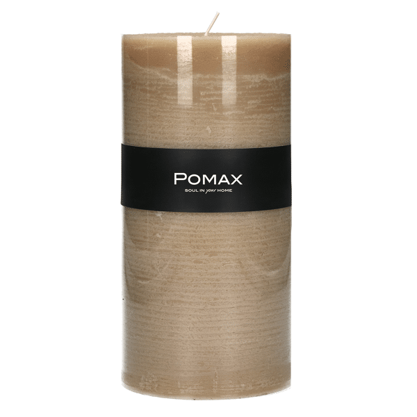 pomax CANDLE - kaars - paraffine wax - DIA 10 x H 20 cm - honing