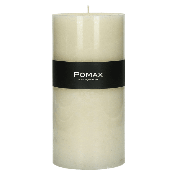 pomax CANDLE - kaars - paraffine wax - DIA 10 x H 20 cm - ivoor