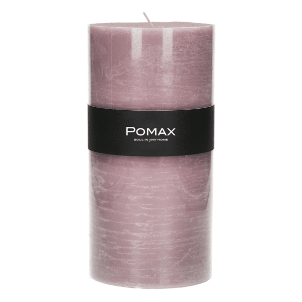 pomax CANDLE - kaars - paraffine wax - DIA 10 x H 20 cm - licht roze