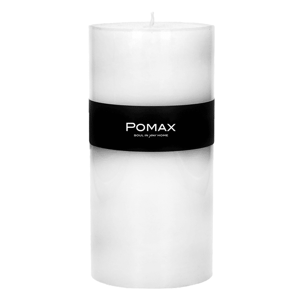 pomax CANDLE - kaars - paraffine wax - DIA 10 x H 20 cm - Wit