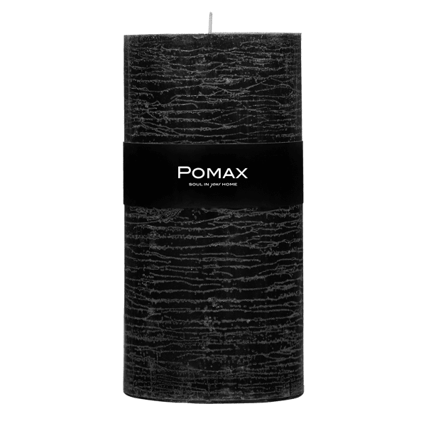 pomax CANDLE - kaars - paraffine wax - DIA 10 x H 20 cm - zwart