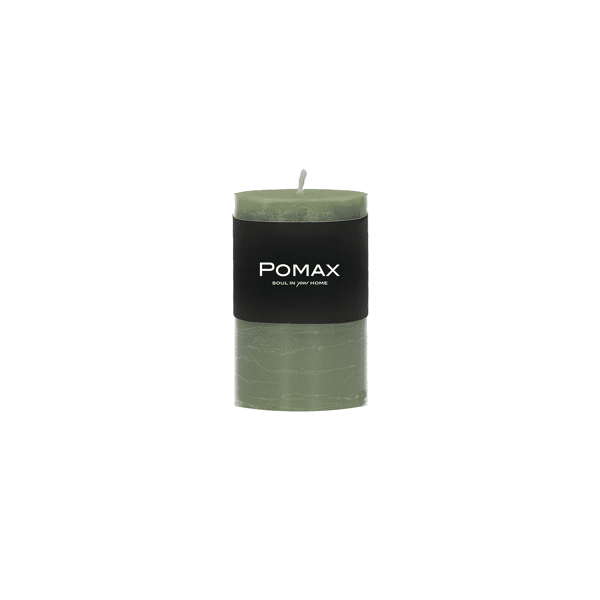 pomax CANDLE - kaars - paraffine wax - DIA 5 x H 8 cm - avocado