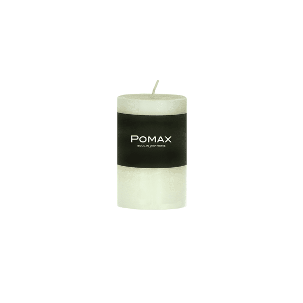 pomax CANDLE - kaars - paraffine wax - DIA 5 x H 8 cm - ivoor