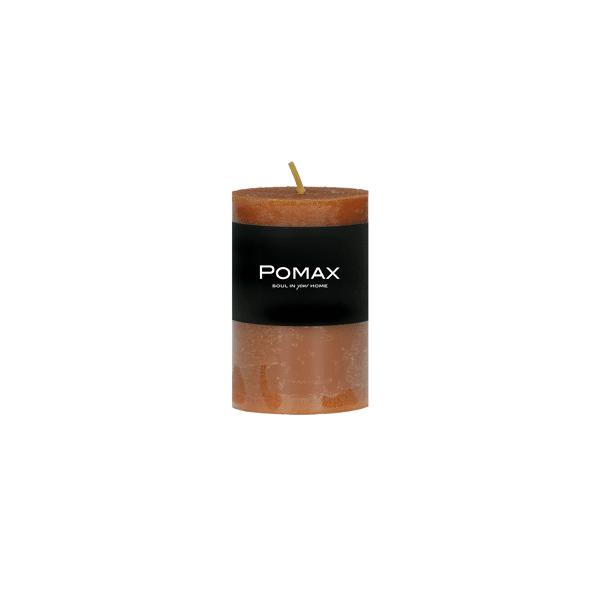 pomax CANDLE - kaars - paraffine wax - DIA 5 x H 8 cm - roest