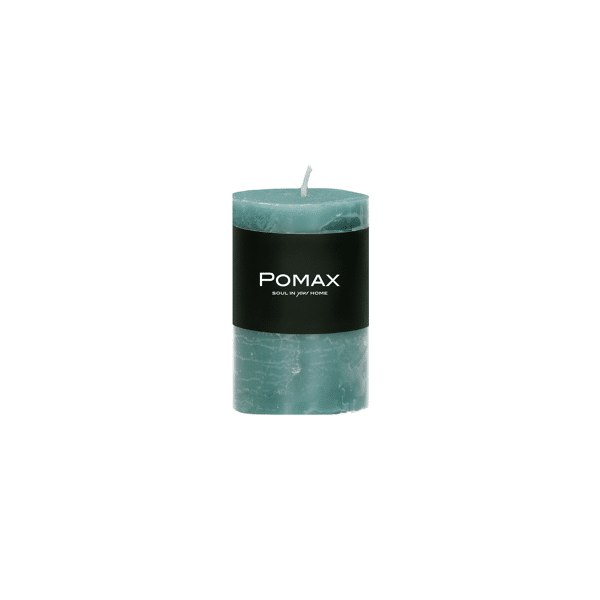 pomax CANDLE - kaars - paraffine wax - DIA 5 x H 8 cm - wintergroen