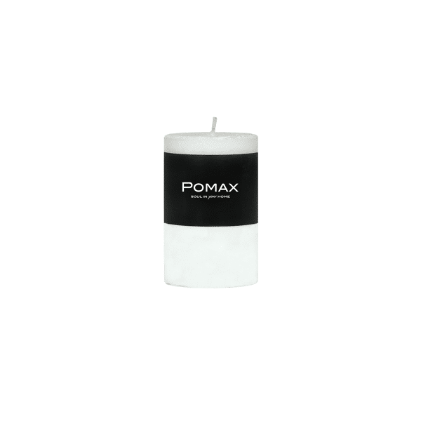 pomax CANDLE - kaars - paraffine wax - DIA 5 x H 8 cm - Wit