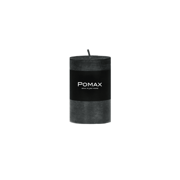 pomax CANDLE - kaars - paraffine wax - DIA 5 x H 8 cm - zwart
