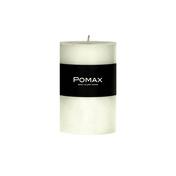 pomax CANDLE - kaars - paraffine wax - DIA 7 x H 10 cm - ivoor