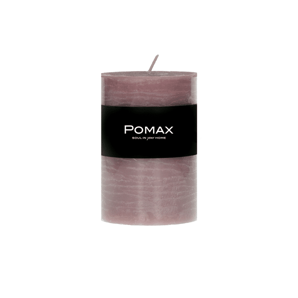 pomax CANDLE - kaars - paraffine wax - DIA 7 x H 10 cm - licht roze