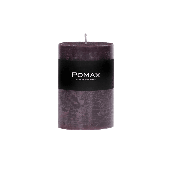 pomax CANDLE - kaars - paraffine wax - DIA 7 x H 10 cm - purper