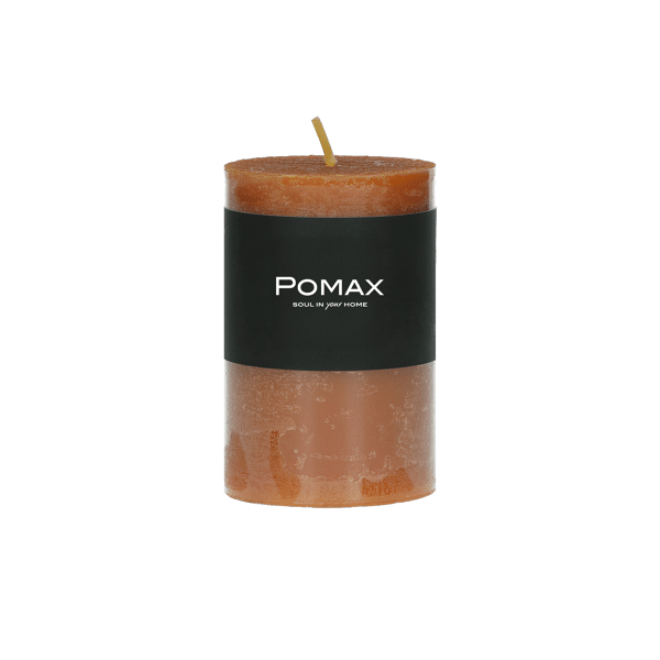 pomax CANDLE - kaars - paraffine wax - DIA 7 x H 10 cm - roest