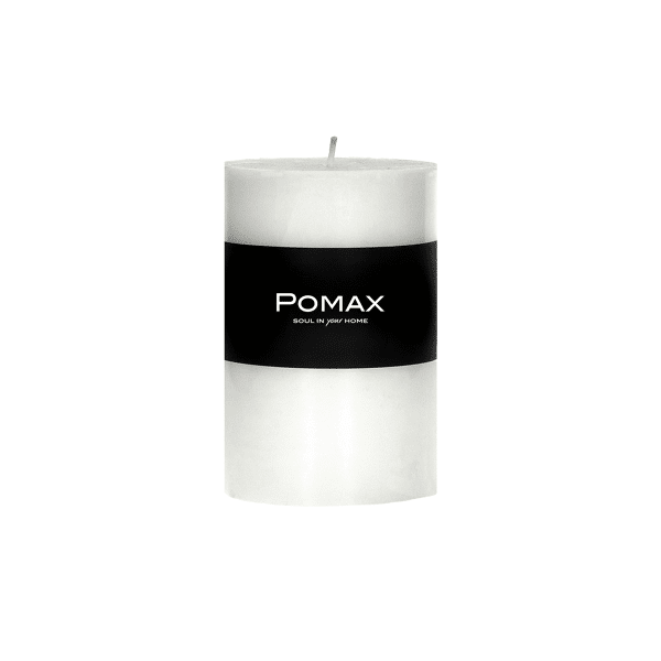 pomax CANDLE - kaars - paraffine wax - DIA 7 x H 10 cm - Wit