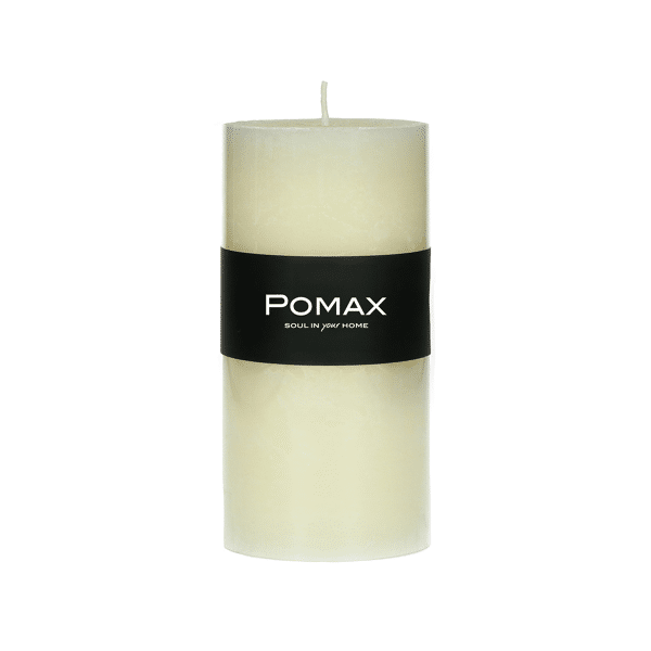 pomax CANDLE - kaars - paraffine wax - DIA 7 x H 14 cm - ivoor