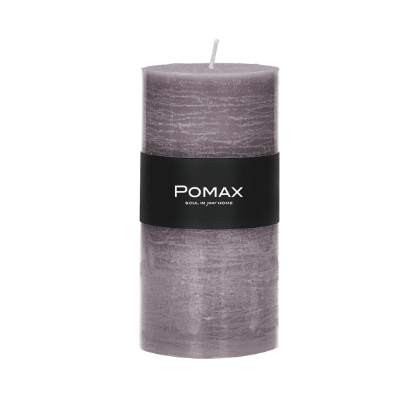 pomax CANDLE - kaars - paraffine wax - DIA 7 x H 14 cm - lavendel