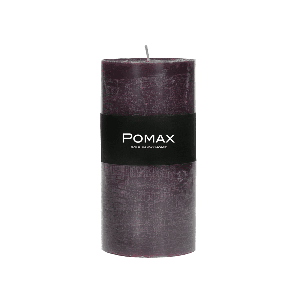 pomax CANDLE - kaars - paraffine wax - DIA 7 x H 14 cm - purper