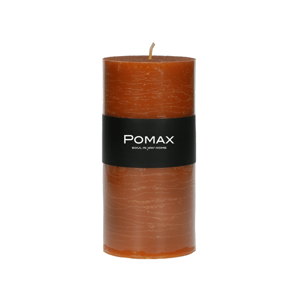 pomax CANDLE - kaars - paraffine wax - DIA 7 x H 14 cm - roest