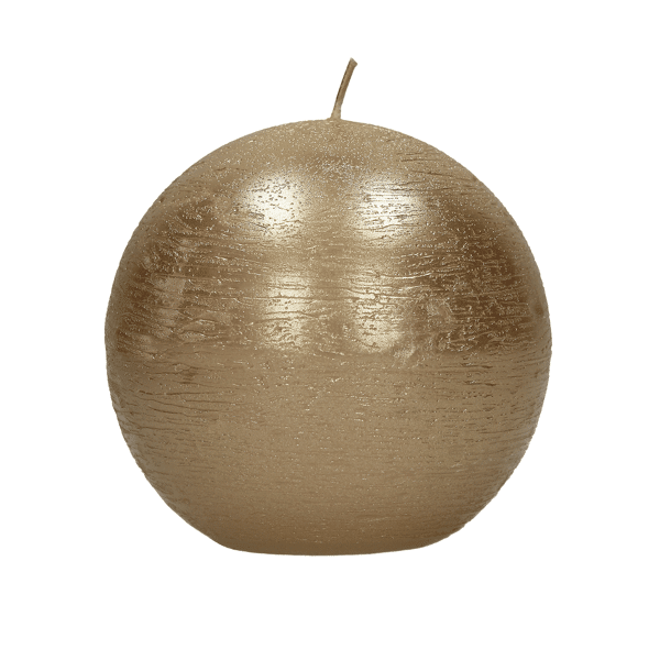 pomax CANDLE - kaars - paraffine wax - DIA 9 cm - champagne