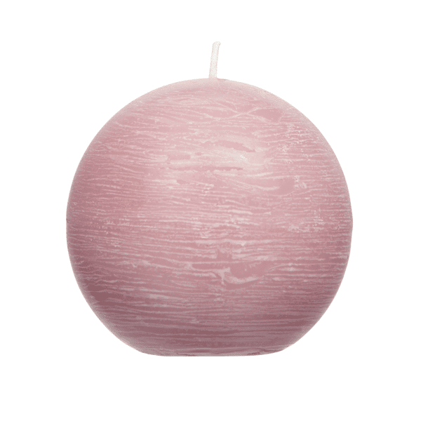 pomax CANDLE - kaars - paraffine wax - DIA 9 cm - licht roze
