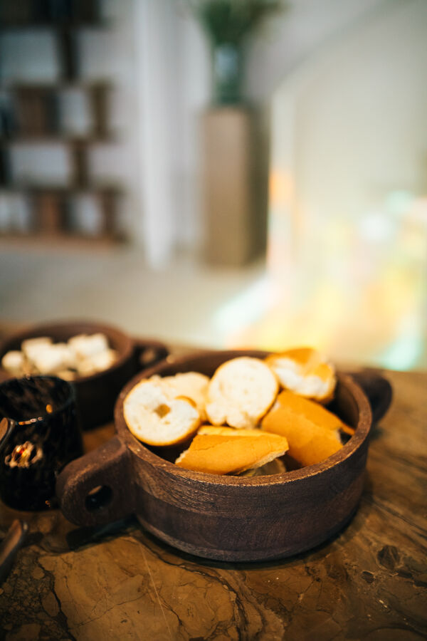 Pomax CHANELLE - Kom - Mango Hout - L 36 5 X W 24 X H 9 Cm - Walnoot