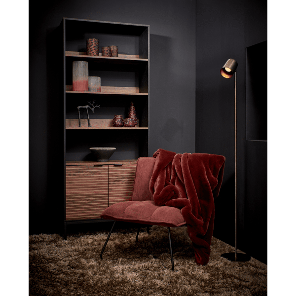 Pomax CHOCOLAT - Windlicht - Glas - DIA 12 X H 17 Cm - Chocolade