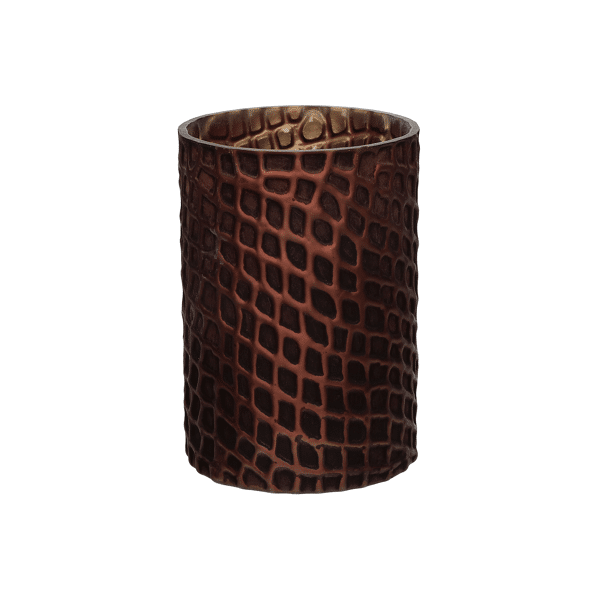 pomax CHOCOLAT - windlicht - glas - DIA 12 x H 17 cm - chocolade