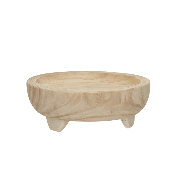 pomax COMM - schotel - paulownia hout - DIA 28 x H 10 cm - naturel